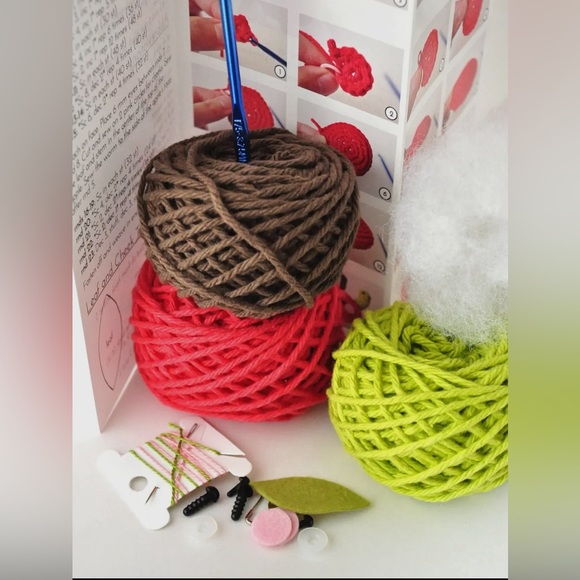 Apple and Worm Crochet Kit - Picture 4 of 9